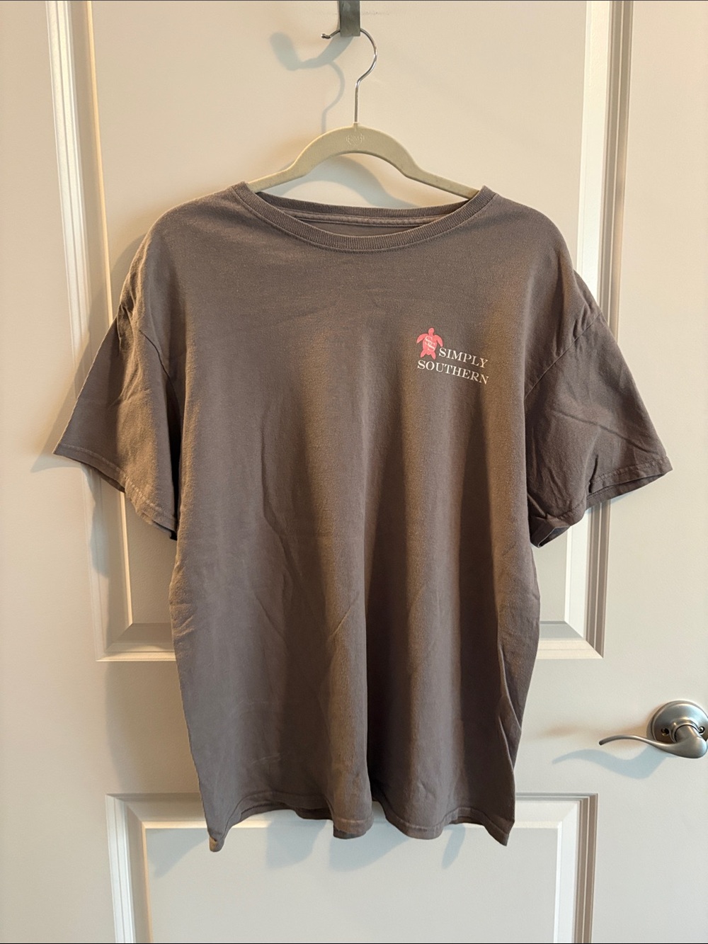 Simply Southern Short Sleeve Tee with Pink Turtle Logo - Picture 2 of 3